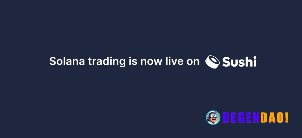 SushiSwap is Now Live on Solana, Powered by Jupiter's Ultra API > Users can now swap on Solana right from Sushi, with cr...