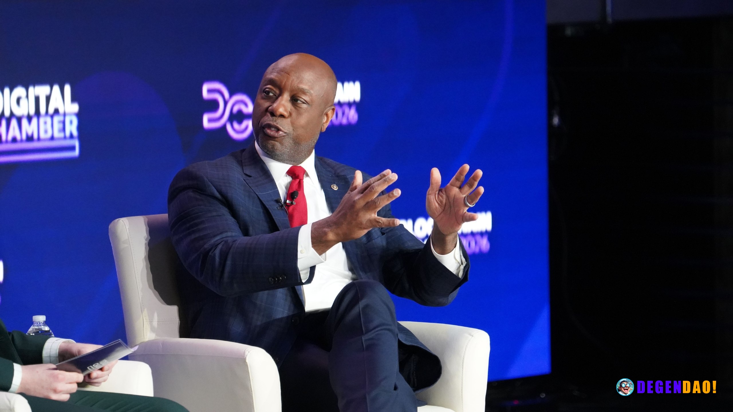Senator Tim Scott says market structure negotiations are advancing The South Carolina Republican said he might see a dra...