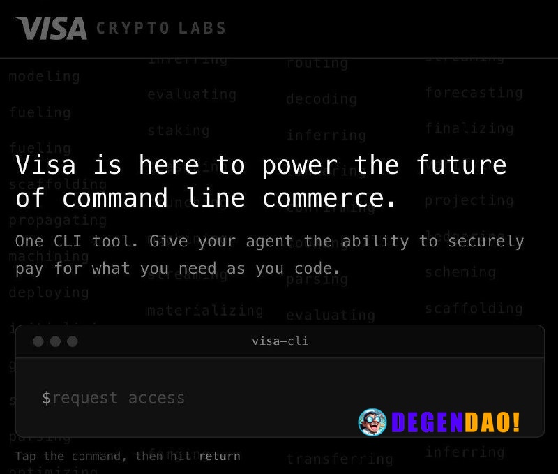 Visa Crypto Labs Rolls Out Command Line Tool for AI Bot Payments > Visa CLI unlocks programmatic card payments without t...