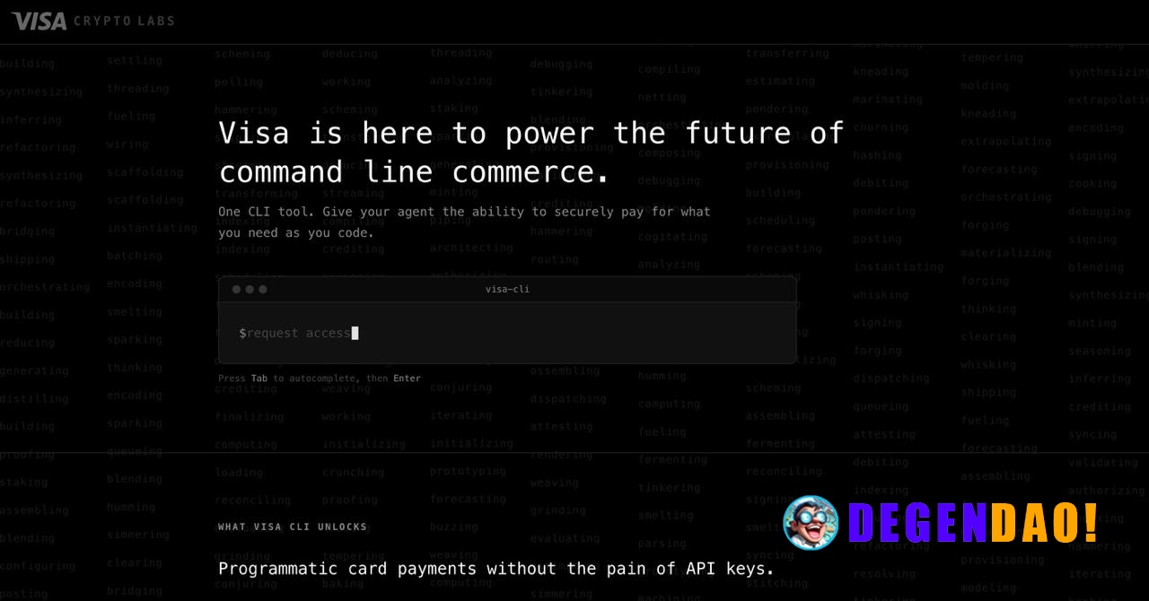 🔥 JUST IN: Visa Crypto Labs launches "Visa CLI," a command line commerce tool that lets AI agents make secure card payme...
