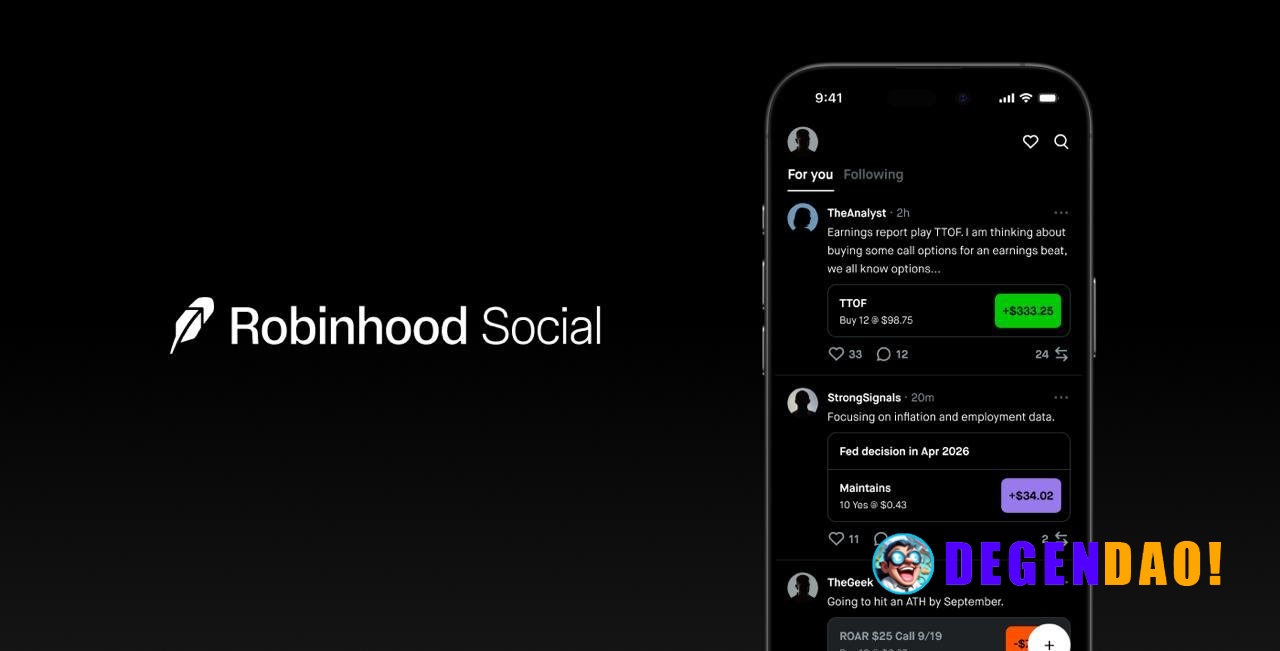 Robinhood Social is Now in Beta > “Rolling out to a select group of our most active and engaged traders on Robinhood.” S...
