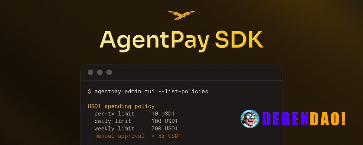 AgentPay SDK: An Open-Source, Self-Custodial Toolkit Purpose-Built for AI Agents by WLFI > It combines self-custodial ke...