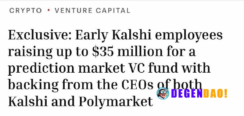 Kalshi Alums Launch $35M Prediction Market VC Fund Backed by Kalshi and Polymarket CEOs > Two early Kalshi employees are...