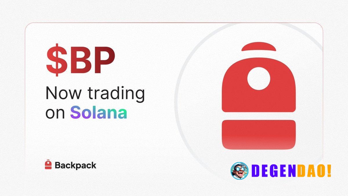 Backpack Launches Native Token $BP On Solana Source: https://x.com/Backpack/status/2036060922884567237 _ 〽️ Crypto Pulse...