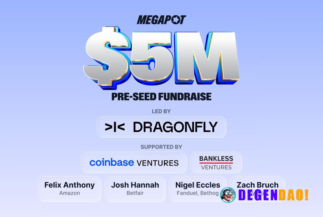 Megapot Raises $5M in a Pre-Seed Round Led by Dragonfly to Build a Global Lottery > Megapot is building a global lottery...