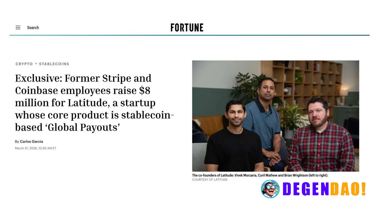 Latitude Raises $8 Million in a Round Led by NEA to Fix the Broken Global Payments > Latitude built stablecoin-to-local-...
