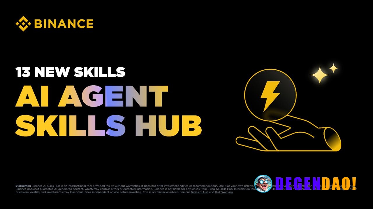 Binance Expands AI Agent Skills Hub with 13 New Skills Across Derivatives, Payments, Earn, and More Binance is excited t...