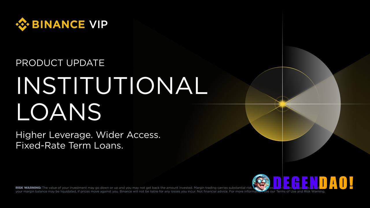 Binance Expands Institutional Loan Product Updates We are pleased to announce a series of enhancements to Binance Instit...