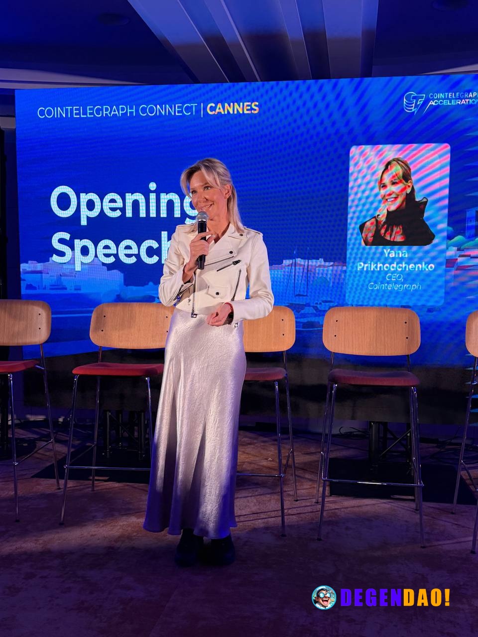 🔥 INSIGHT: Cointelegraph CEO Yana Prikhodchenko opens Cointelegraph Connect: Cannes, highlighting AI-era startup challen...