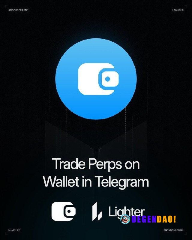 Lighter Partners With Wallet in Telegram to Bring Native Perps Trading to Telegram Users > Telegram users can now go lon...