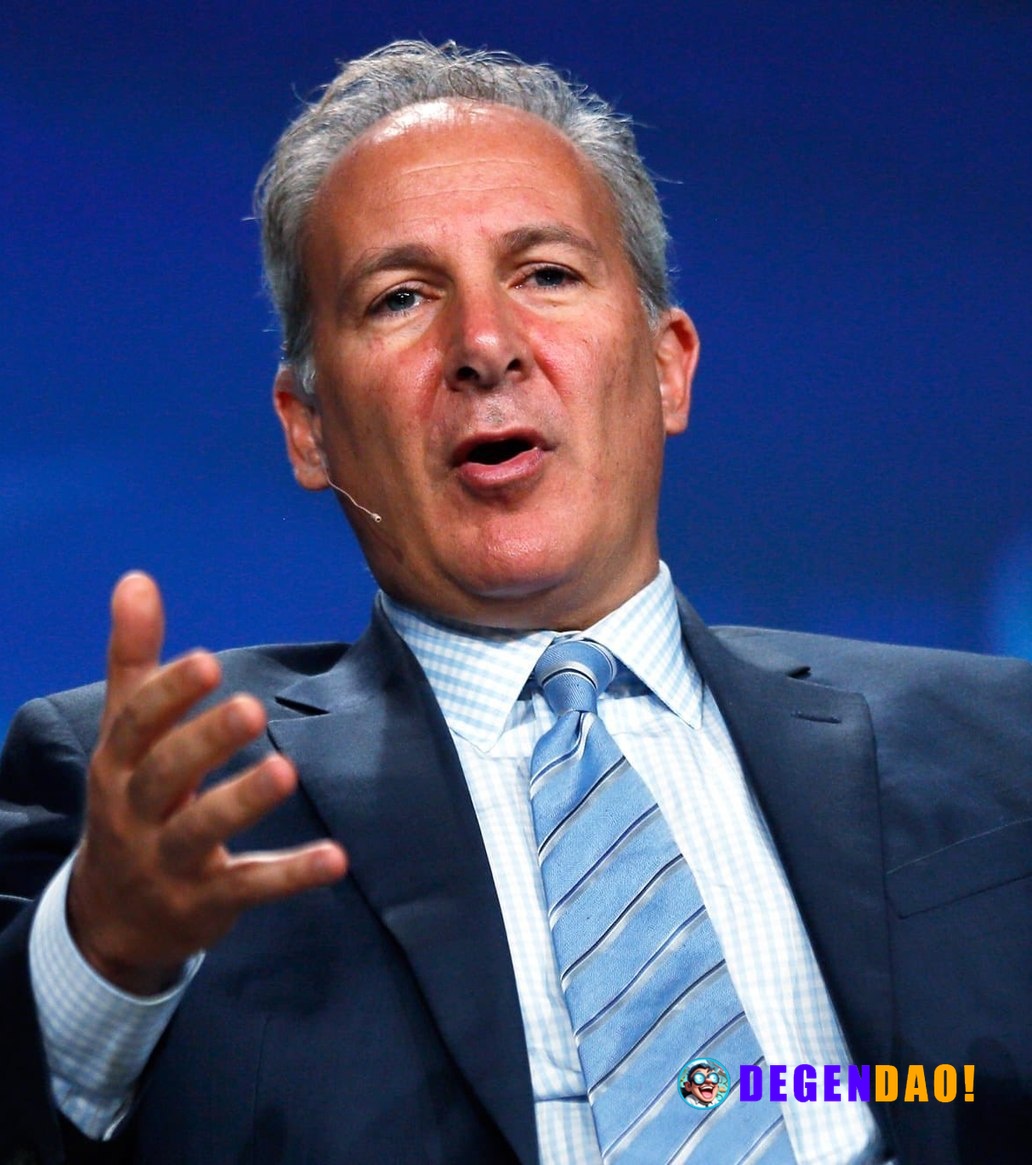 JUST IN: Peter Schiff calls Bitcoin a "shitcoin" and challenges Michael Saylor to a debate. _ 〽️ Crypto Pulse 👉 @degenda...