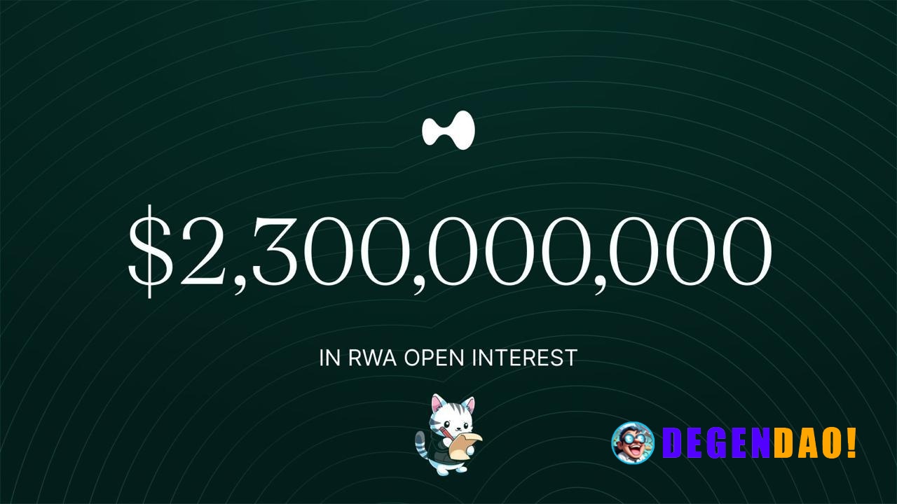 Hyperliquid’s RWA Market Reaches New ATH with $2.3B+ Open Interest Source: https://x.com/HyperliquidX/status/20410951192...