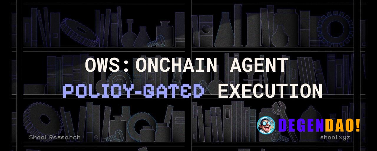 OWS Hackathon: Policy-Gated Agents for Prediction Markets > The Open Wallet Standard (OWS) just launched recently by Moo...