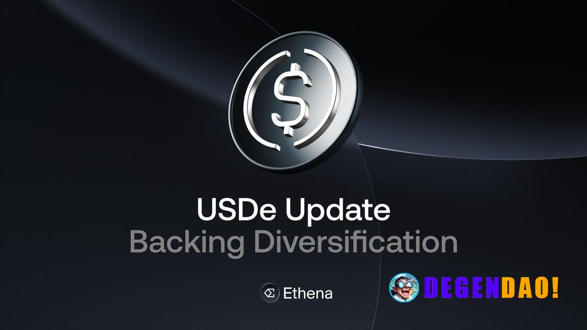 USDe Backing Diversification: Building Resilience Across Market Cycles Ethena is diversifying USDe's backing composition...