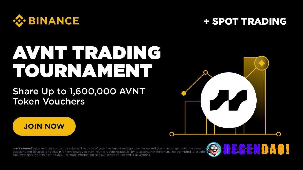 AVNT Trading Tournament: Trade to Share Up to 1,600,000 AVNT Token Vouchers Binance is thrilled to launch a Avantis (AVN...