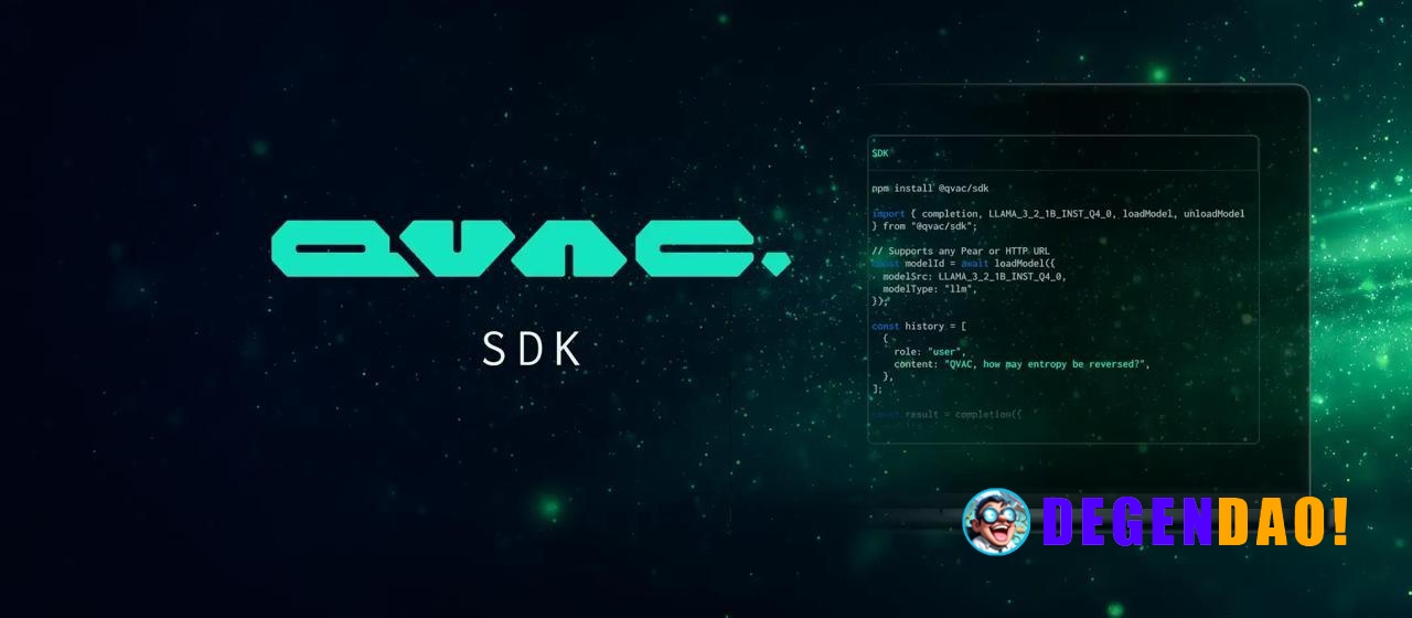 Tether Launches QVAC SDK: The “Steam Engine" of the AI Era > QVAC SDK is a fully open-source cross-platform software dev...