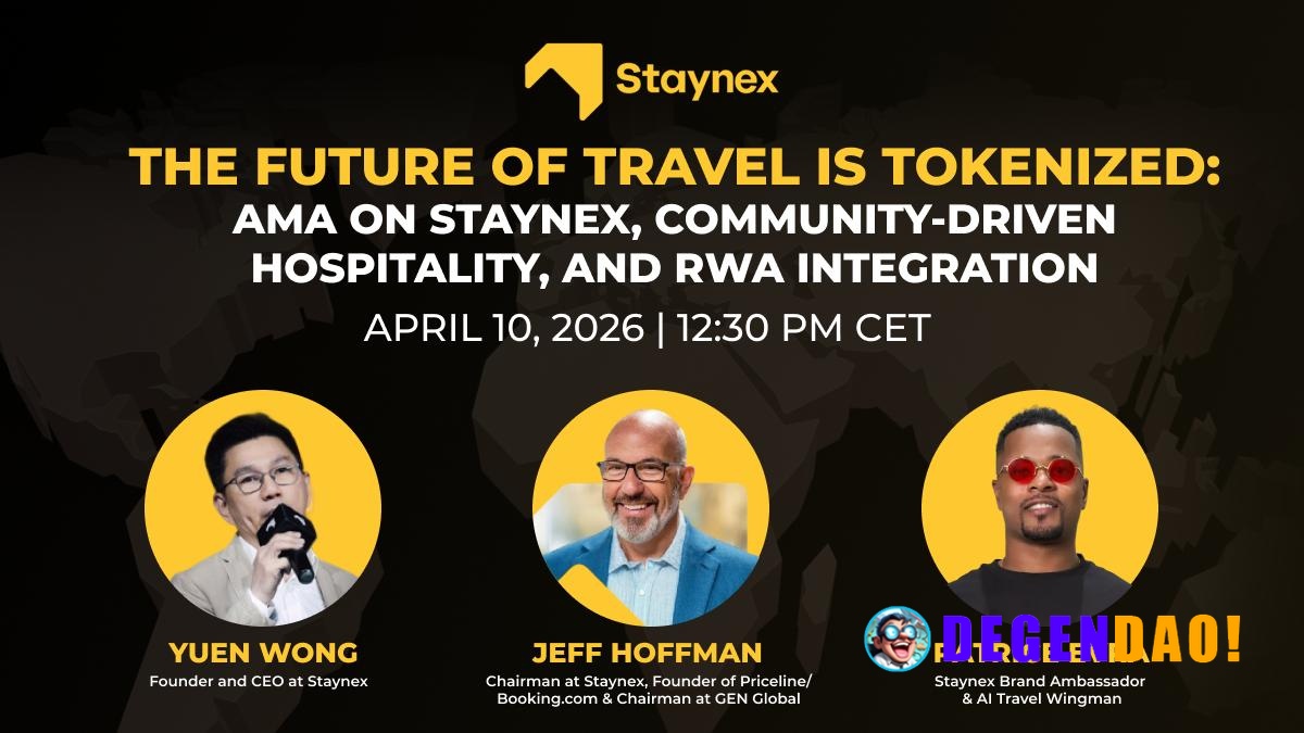 We’re now LIVE with Yuen Wong, Jeff Hoffman and Patrice Evra on X. Staynex brings together global travel inventory, cryp...