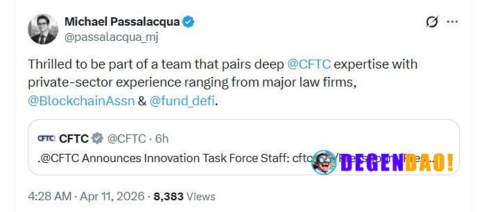 🚨 NEW: The CFTC is positioning itself as a potential primary regulator for crypto markets. _ 〽️ Crypto Pulse 👉 @degendao...