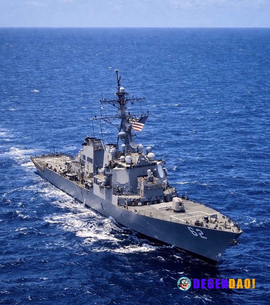 JUST IN: 🇺🇸 US officially begins blockade of all ships entering or exiting the Strait of Hormuz. _ 〽️ Crypto Pulse 👉 @de...