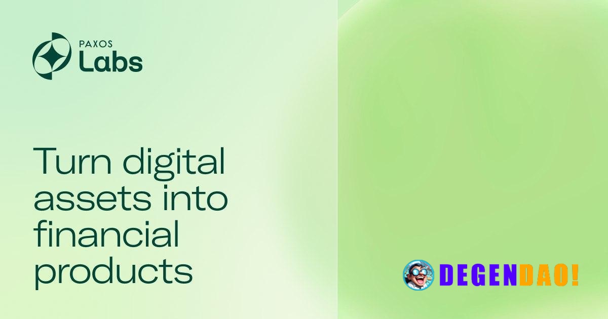 Paxos Labs Raises $12M, Launches Amplify Platform for Onchain Financial Products > Incubated within Paxos, Paxos Labs is...