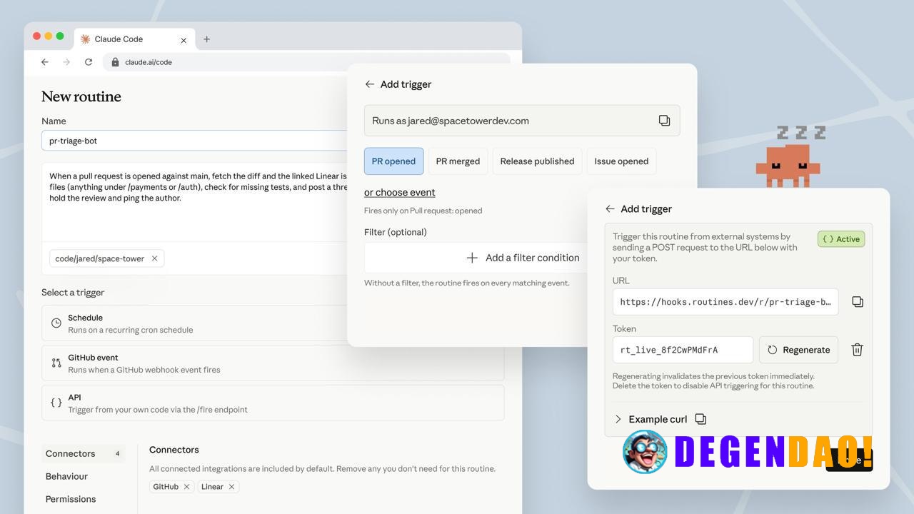 Anthropic Introduces Routines in Claude Code > Configure a routine once (a prompt, a repo, and your connectors), and it ...