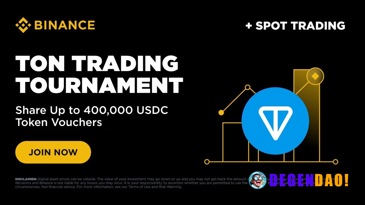 TON Trading Tournament: Trade to Share Up to 400,000 USDC Token Vouchers Binance is thrilled to launch a Toncoin (TON) T...