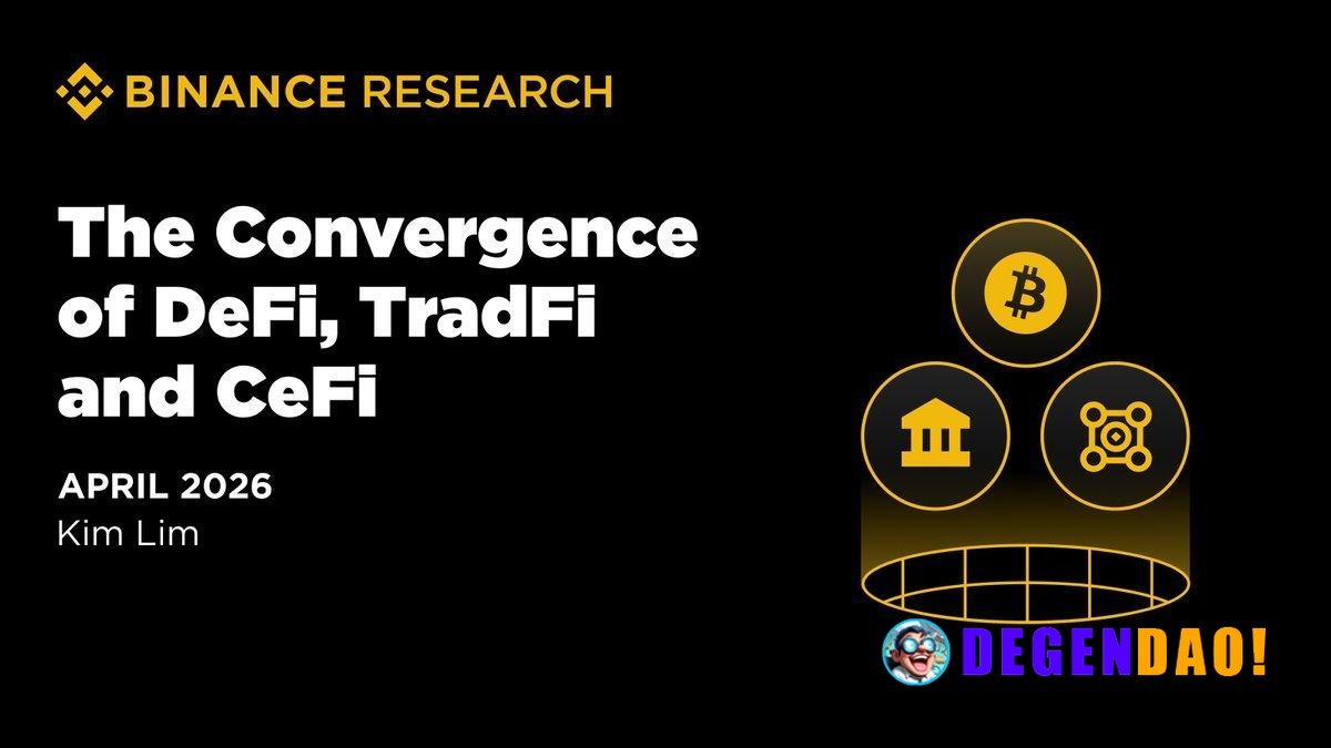 The Convergence of DeFi, TradFi and CeFi TradFi, CeFi, and DeFi are rapidly converging into one financial ecosystem. > C...