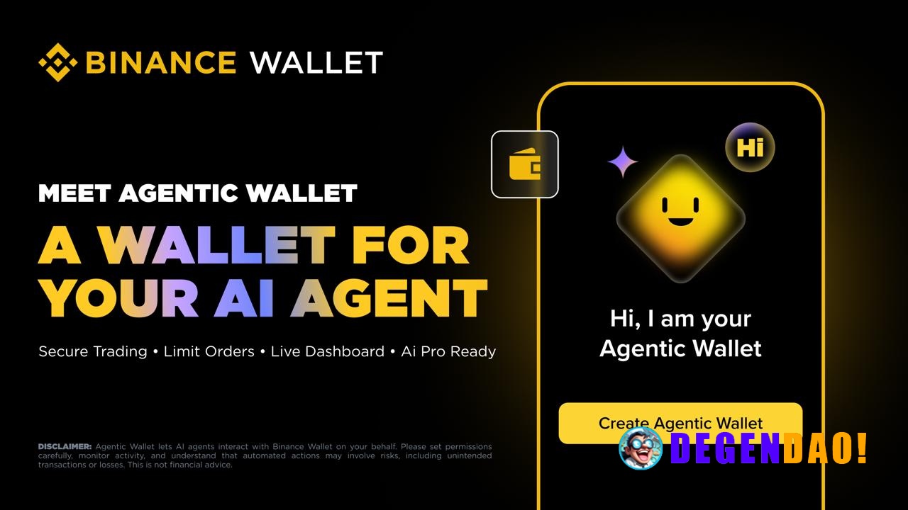Binance Wallet Introduces Agentic Wallet, a Dedicated Keyless Wallet for AI Agents Binance Wallet is excited to introduc...