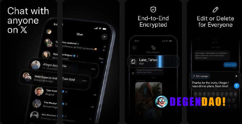 X Launches XChat App, Now Available on iOS > An end-to-end encrypted messaging app where users can chat privately with t...