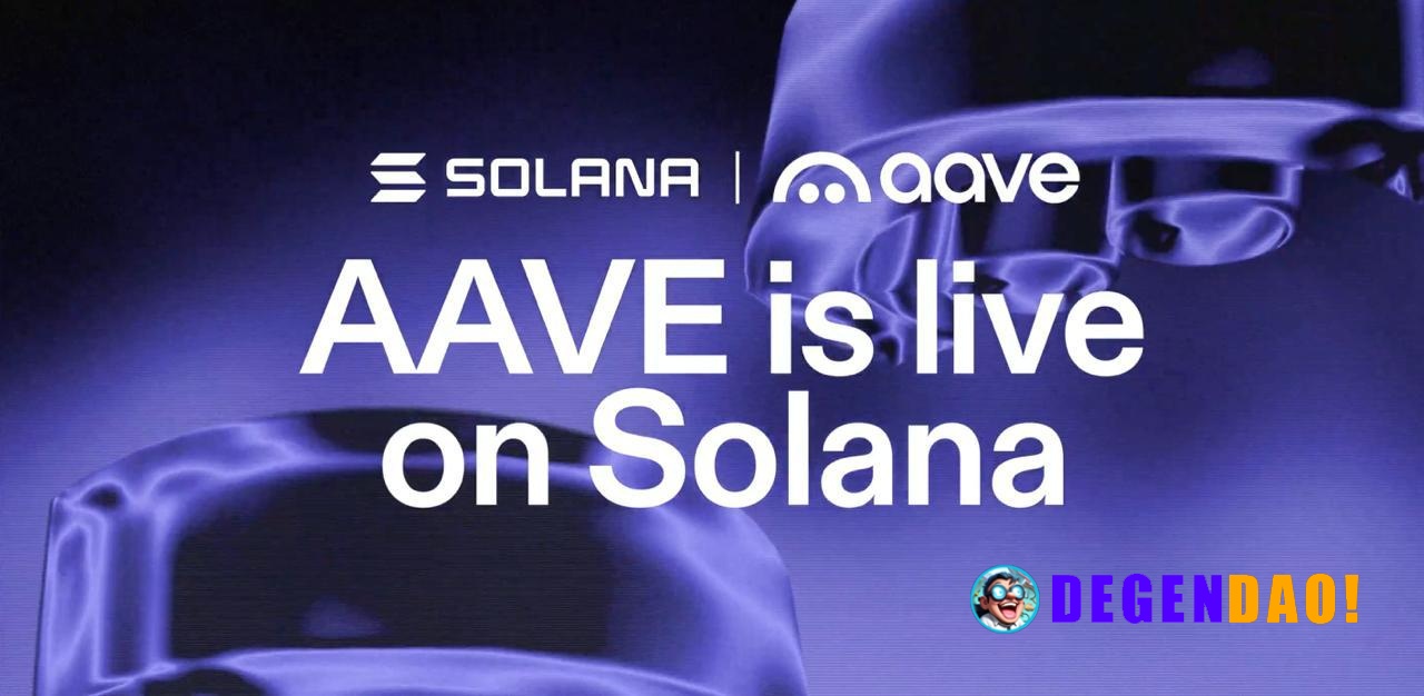 AAVE is Now Live on Solana Source: https://x.com/solana/status/2048568124950134833 _ 〽️ Crypto Pulse 👉 @degendaoinfo