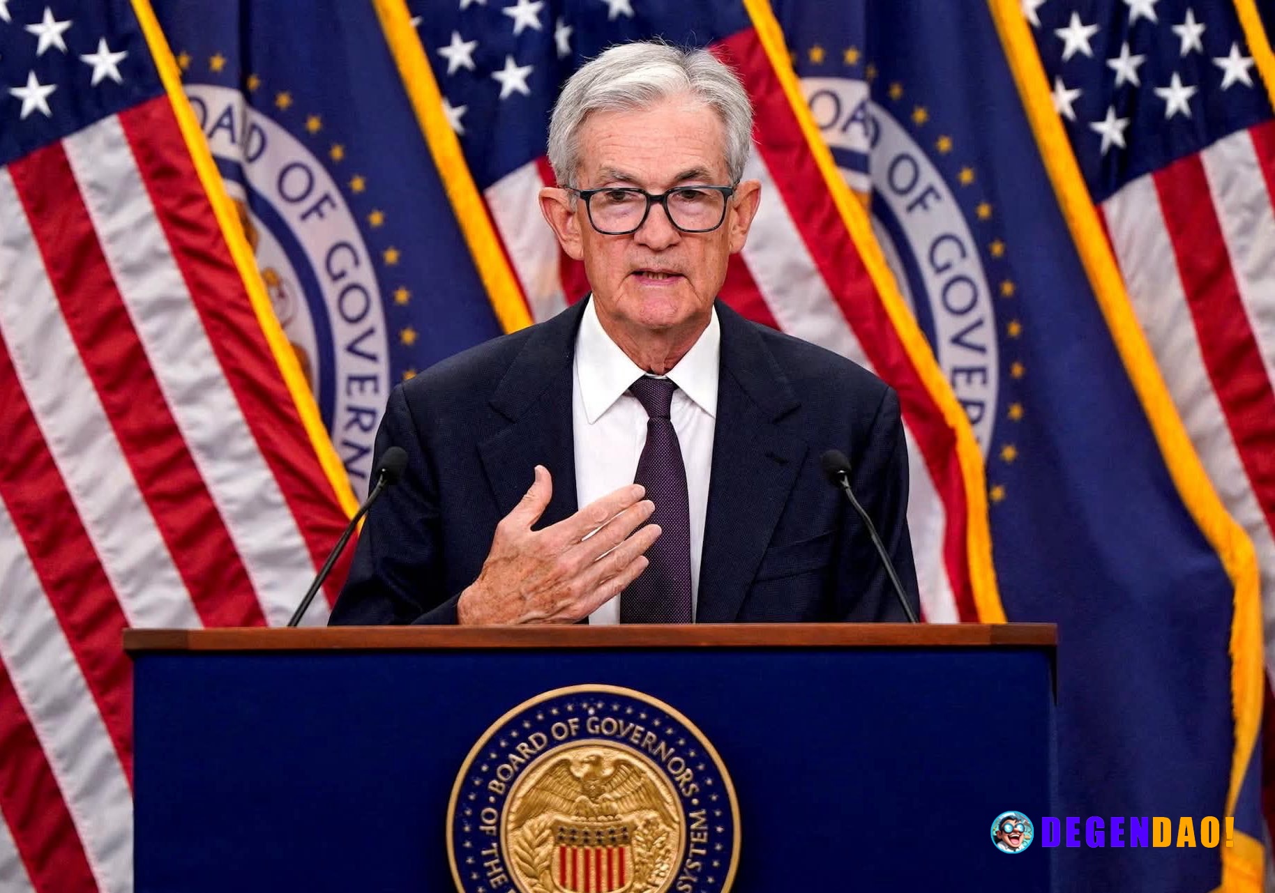 JUST IN: 🇺🇸 Jerome Powell officially delivers his final FOMC press conference as Federal Reserve Chair. End of an era. _...