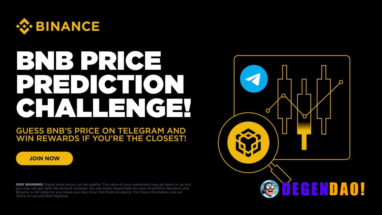 Your prediction skills = BNB rewards Guess the closest price in our BNB Price Prediction Activity on Telegram and win so...