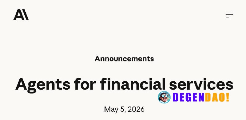 Claude Launches Ready-to-use AI Agent Templates for Financial Workflows For building pitches, conducting valuation revie...