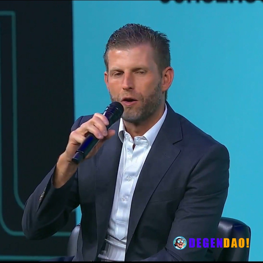 🇺🇲 CHANGE: Eric Trump says JPMorgan went from calling Bitcoin a joke to offering mortgages against it in just 18 months....