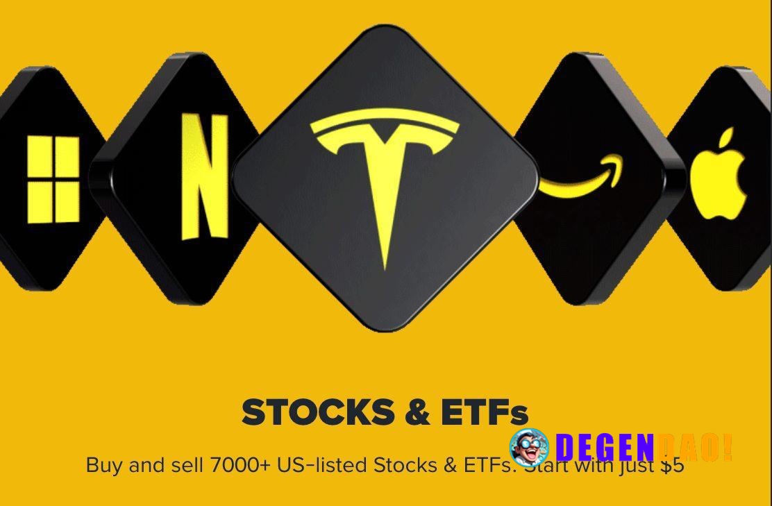 Binance Launches Stock Trading With Access to Real U.S. Stocks and ETFs > Users get to trade real equity in real compani...
