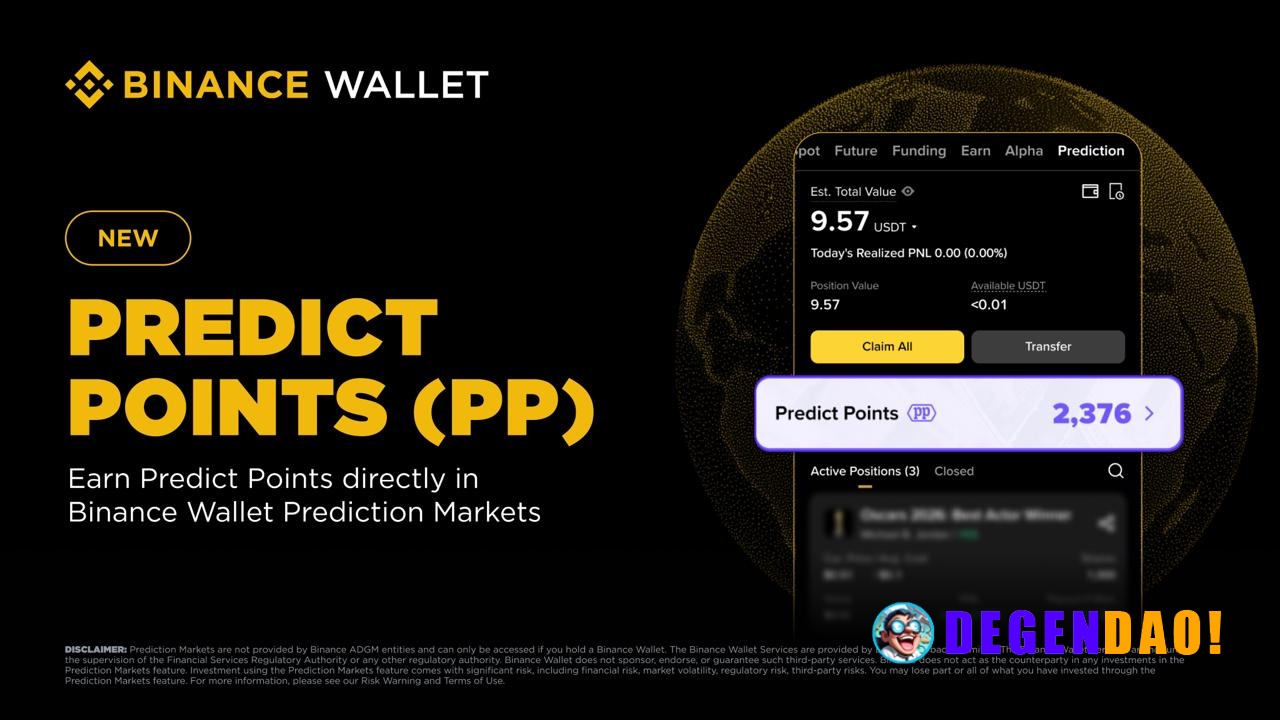 Binance Wallet Prediction Markets Integrates Predict Points (PP) Binance Wallet Prediction Markets has officially integr...
