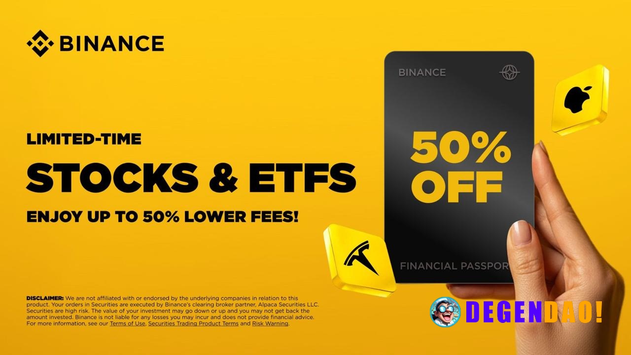 Limited-Time: Trade Stocks & ETFs with up to 50% Lower Fees! Binance is excited to launch a limited-time fee discount fo...