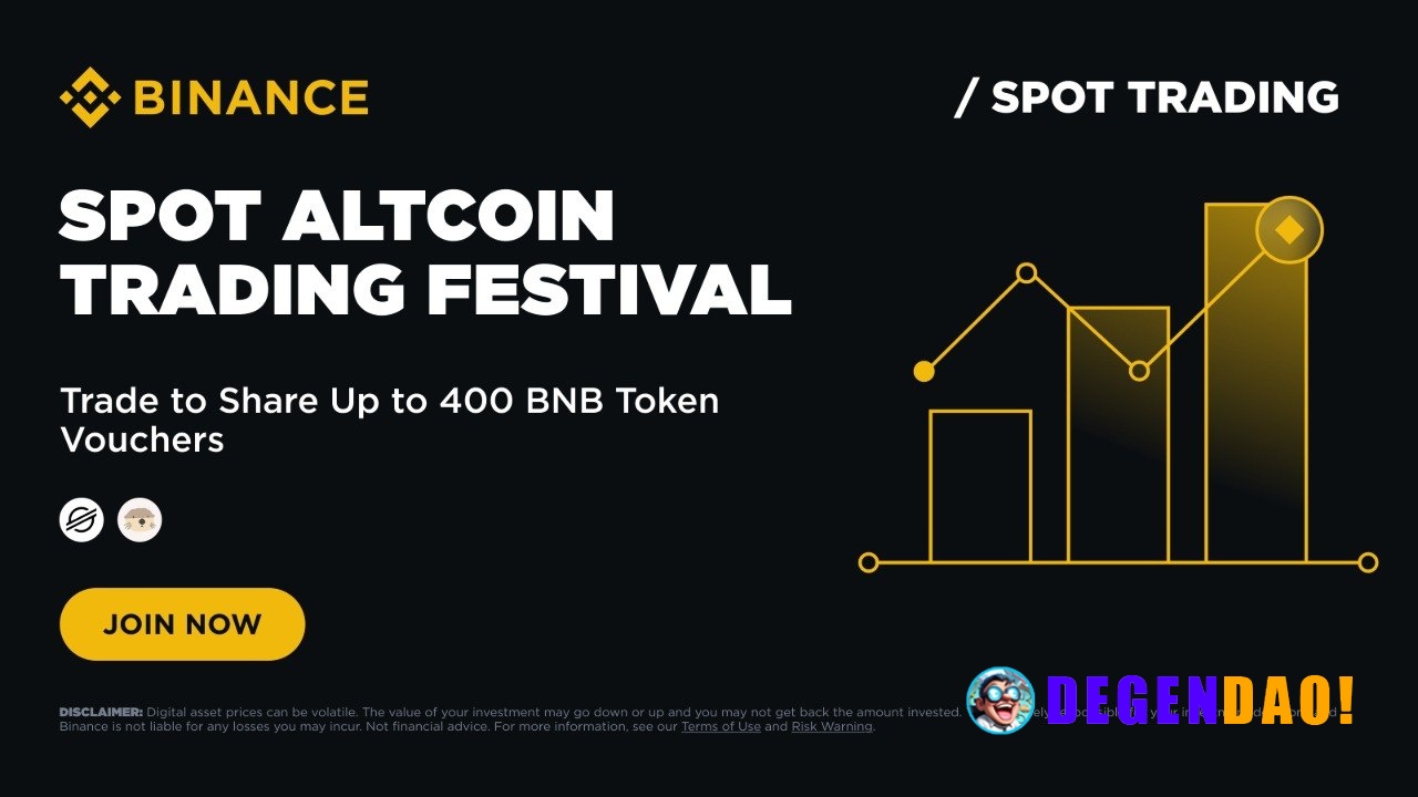 Join the Spot Altcoin Trading Festival: Trade to Share Up to 400 BNB Token Vouchers Binance is thrilled to announce the ...