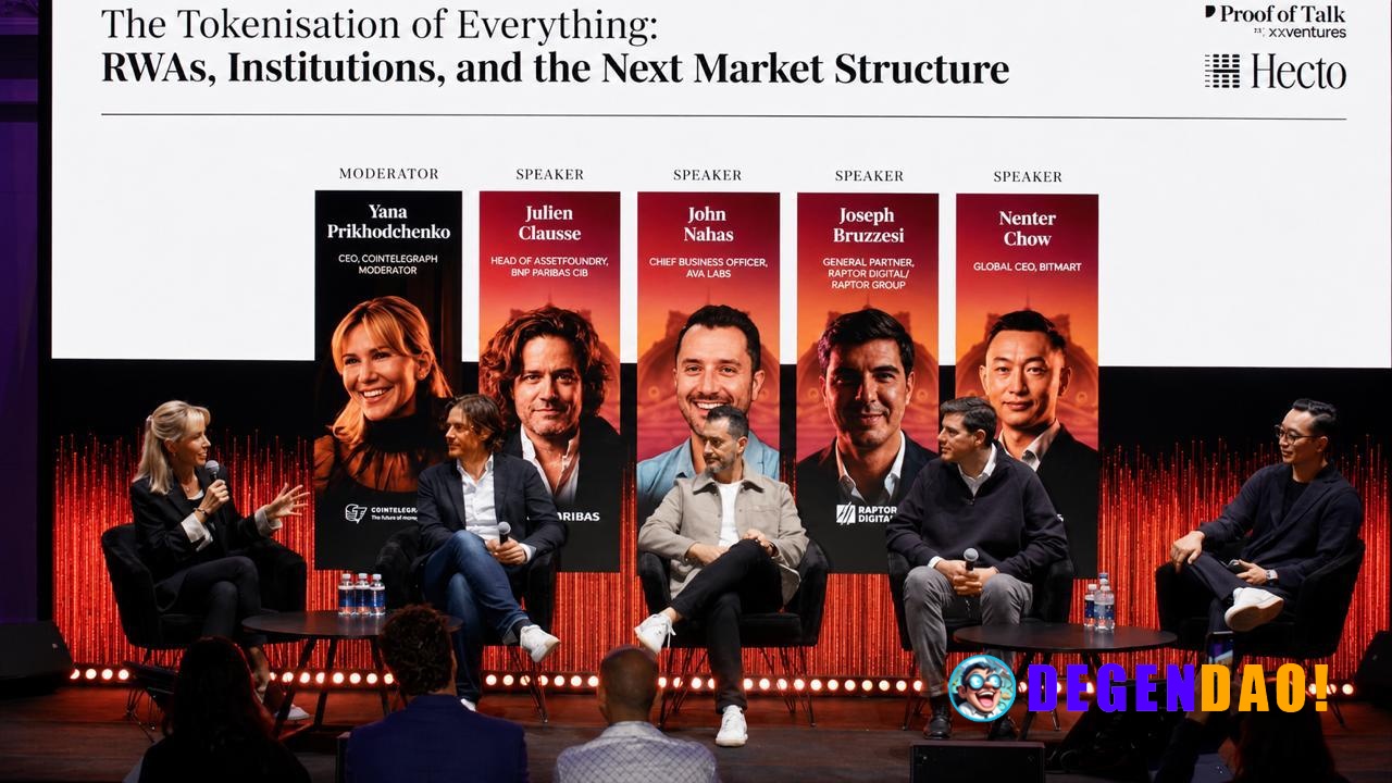 🔥 ON STAGE: Joe Bruzzesi of Raptor Digital, John Nahas of Ava Labs, Julien Clausse of BNP Paribas CIB, and Nenter Chow o...