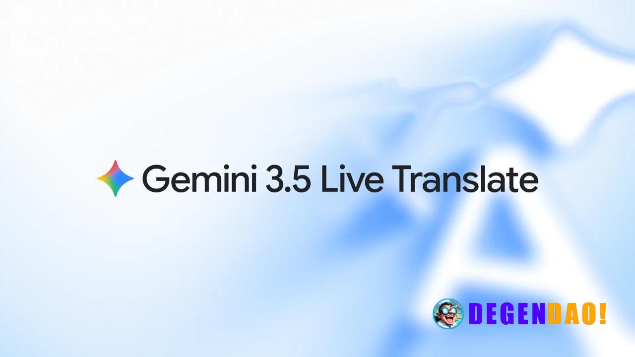 Google Launches Gemini 3.5 Live Translate > Gemini 3.5 Live Translate is Google’s latest audio model for live, speech-to...
