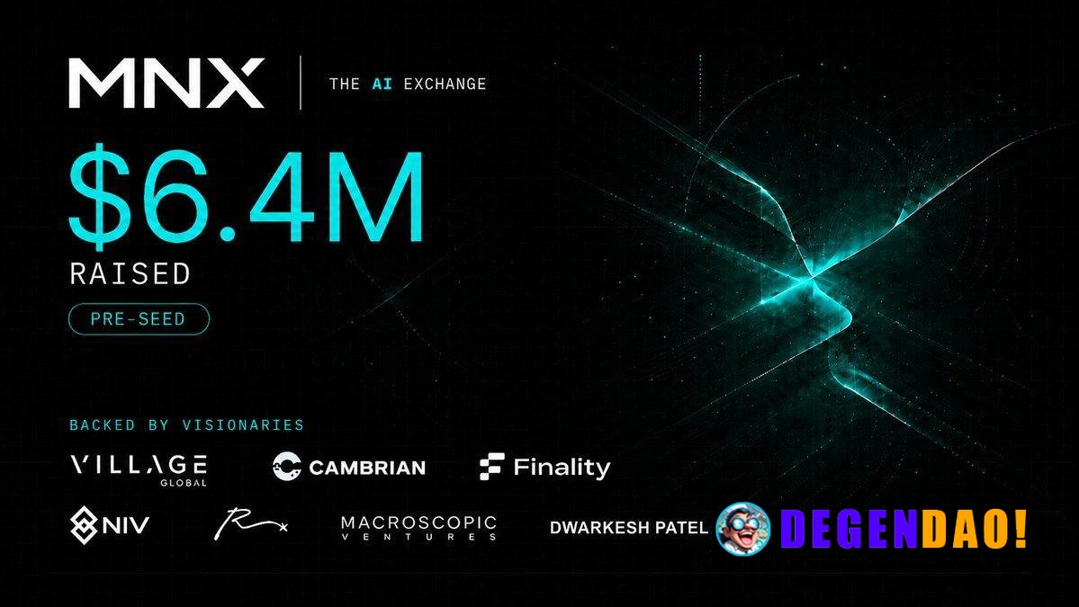 MegaETH-Based MNX Raises $6.4M to Build AI-Focused Decentralized Futures Exchange > MNX lets users trade & hedge AI-rela...