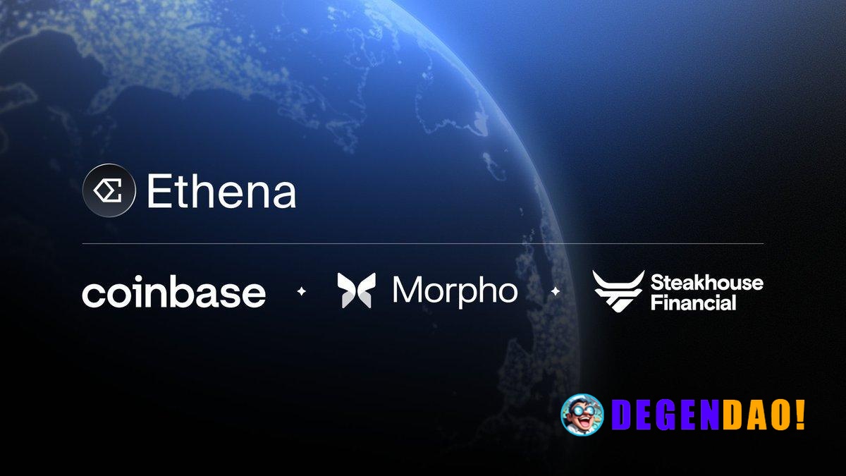 Ethena x Coinbase Launches First Collaboration Product: the SteakhouseFi High Yield Vault Powered by USDe on Morpho > Gi...
