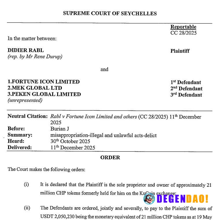 🚨 EXCLUSIVE: A Seychelles court ordered KuCoin entities to pay a Swiss investor more than $2M after ruling the exchange ...