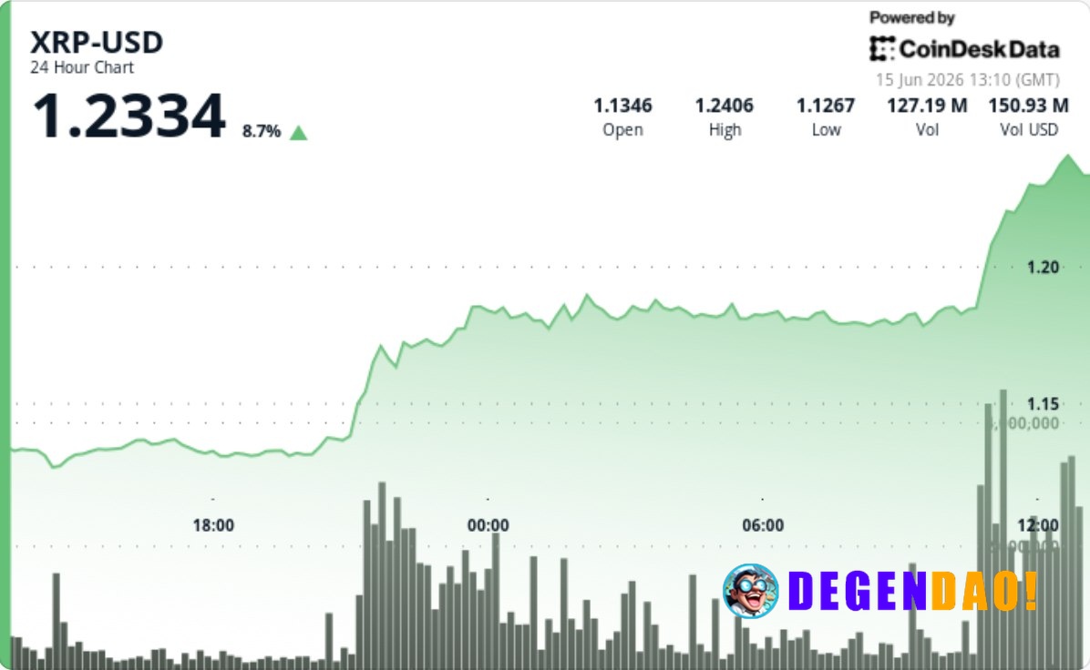 XRP rockets 8% above $1.20 in first major breakout since June selloff Heavy volume pushed XRP through multiple resistanc...