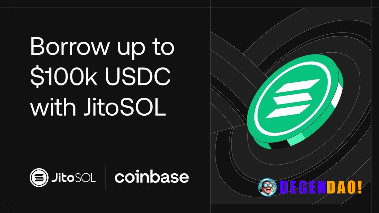 Coinbase Exclusively Integrates JitoSOL for Users to Borrow Against SOL While Maintaining SOL Price Exposure and Earning...
