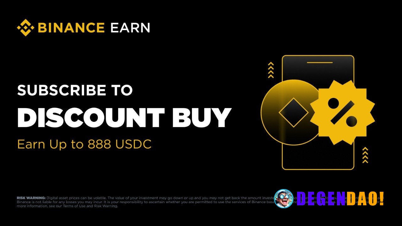 Binance Earn: Subscribe to Discount Buy and Earn Rewards Worth Up to 888 USDC Binance Earn is launching a leaderboard ca...