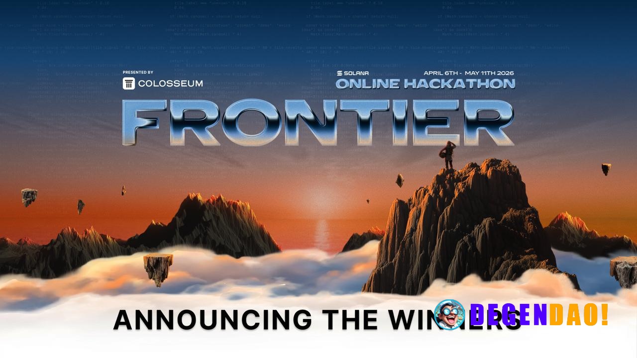 Winners of the Solana Frontier Hackathon > The Grand Champion was CrowdBrain, a DePIN robotics platform, and will receiv...