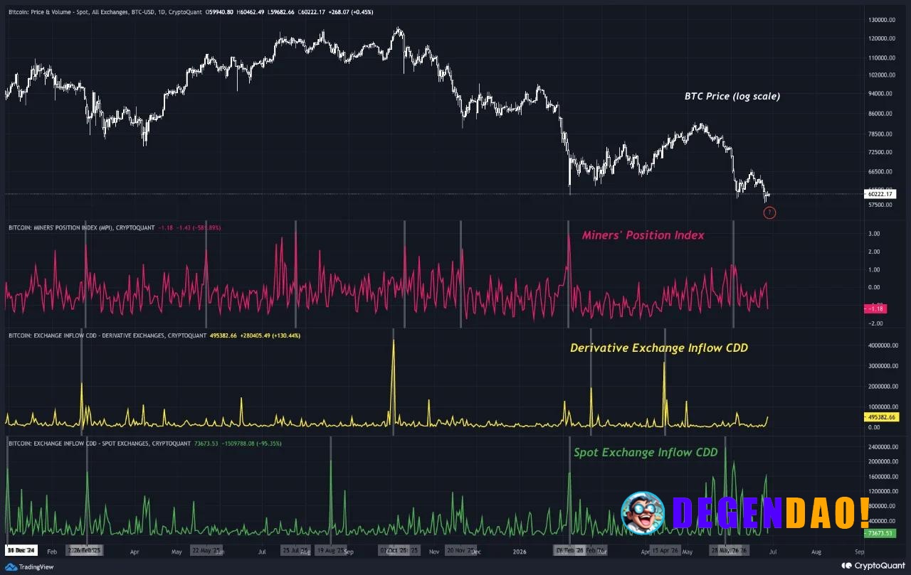 🚨 INSIGHT: BTC long-term holders are moving old coins to spot exchanges, signaling near-term sell pressure, per CryptoQu...