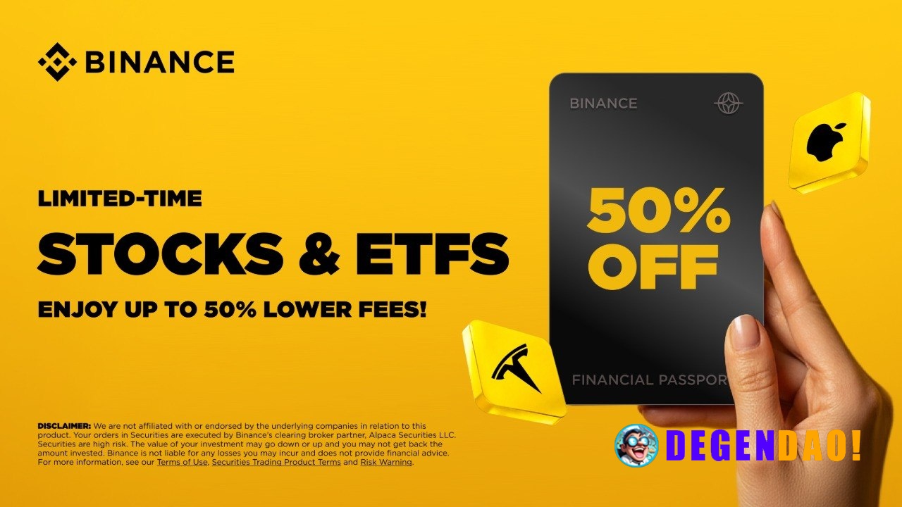 Extension of the Limited-Time: Trade Stocks & ETFs with up to 50% Lower Fees! Binance is excited to extend the limited-t...