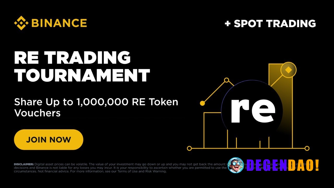 RE Trading Tournament: Trade to Share Up to 1,000,000 RE Token Vouchers Binance is thrilled to launch a Re (RE) Trading ...